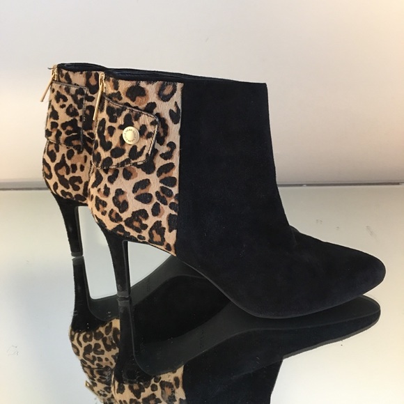 COLE HAAN ANIMAL PRINT BOOTIE - Picture 1 of 5